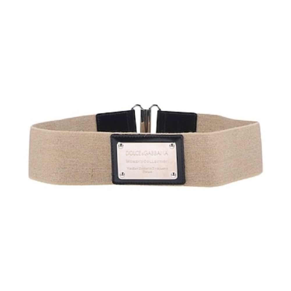 Dolce & Gabbana beige elastic belt 34 inches